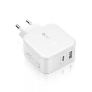 Diamond Wings Store ניסוי BlitzWolf® BW-S11 30W Type-C PD/QC3.0+2.4A Dual USB Charger EU Adapter for iPhone X XS for Switch Xiaomi Huawi