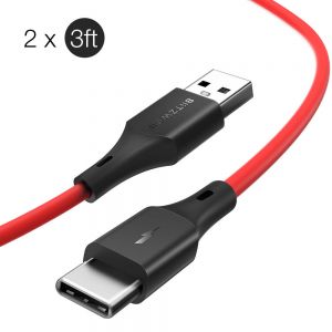 Diamond Wings Store ניסוי 2 x BlitzWolf® BW-TC14 3A USB Type-C Charging Data Cable 3ft/0.91m For Oneplus 6T Xiaomi Mi8 Pocophone f1 S9