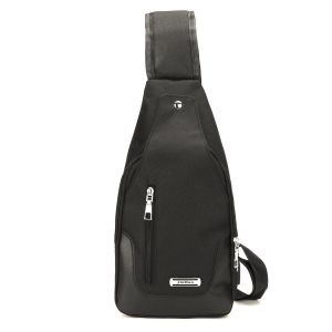 Diamond Wings Store ניסוי Men USB Anti-theft Chest Bag Crossbody Messenger Shoulder Backpack Sling Pack Sports Travel 