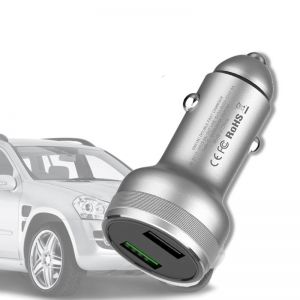 Diamond Wings Store ניסוי GX719 40W Car Dual USB Quick Charger Universal For Oneplus OPPO Dash VOOC Lighter Socket Adapter 