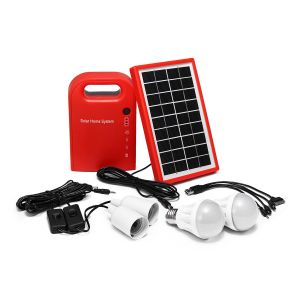 Diamond Wings Store ניסוי DC Solar Power Panel Generator LED Light USB Charger Home System Kit Solar Powered System