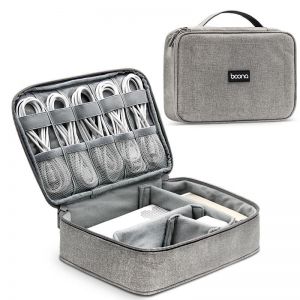 Diamond Wings Store ניסוי Boona 23cm*16cm Digital Accessories Storage Bag U Disk Memory Card USB Cable USB Charger Organizer Travel Bag