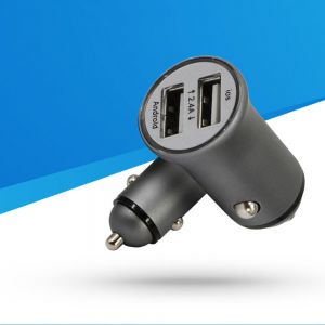 Diamond Wings Store ניסוי Bakeey 2.4A High Power Fast Charging Mini Dual USB Car Charger For iPhone 11 Pro Huawei P30 Mate 20 Pro S10+ Note 10