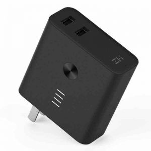 Diamond Wings Store ניסוי Original ZMI 2 in1 QC3.0 Dual USB Wall Charger with 6500mAh Power Bank from Xiaomi Eco-System for Mobile Phone