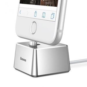 Diamond Wings Store ניסוי Baseus Quadrate Desktop Bracket Station USB Charger Holder Cradle for iPhone 8 X