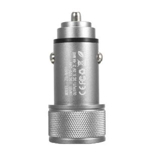 Diamond Wings Store ניסוי ZUOQI Metal Dual USB 5V 2.4A Quick Car Charger For iPhone 7S/6S/6S Plus/6 Plus/ Ipad