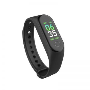 Diamond Wings Store ניסוי Bakeey M4 Pro Color Display Information Reminder Continuous Heart Rate Large Battery USB Charging Smart Watch 