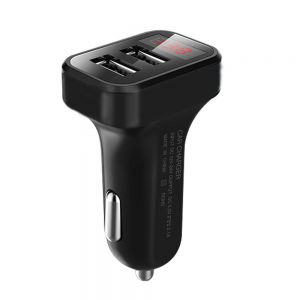 Diamond Wings Store ניסוי Bakeey 2.1A Dual USB LED Display  Fast Charging Car Charger For iPhone X XS HUAWEI P30 Oneplus 7 XIAOMI MI9 S10 S10+