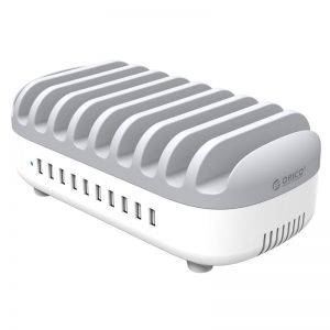Diamond Wings Store ניסוי ORICO DUK-10P 120W 10 Ports USB Smart Desktop Charging Station USB Hub with Phone & tablet Stand