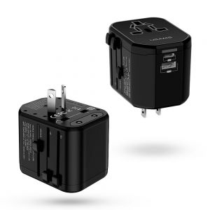 Diamond Wings Store ניסוי USAMS 3A 7 IN 1 Dual USB Port Type C PD Fast Charging Travel Charger EU UK US AU Adapter For iPhone X XS HUAWEI P30 Oneplus 7 XIAO