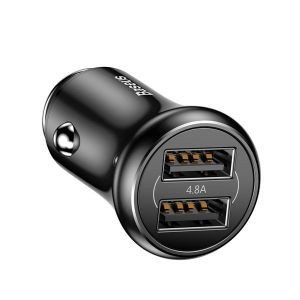 Diamond Wings Store ניסוי Baseus 4.8A Dual USB Ports Fast Car Charger For iPhone X 8Plus Oneplus5 Xiaomi 6 Mi A1 Tablet