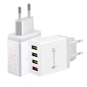 Diamond Wings Store ניסוי Bakeey 3A QC3.0 Multi port Fast Charging USB Charger Adapter For iPhone 8Plus XS 11 Pro Huawei P30 Pro Mate 30 5G S10+ Note 10 5G