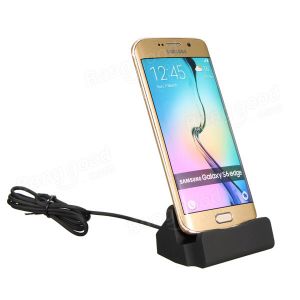 Diamond Wings Store ניסוי Micro USB Sync Data Charger Dock Cradle Desktop Dock For Android Smartphone