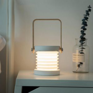 Diamond Wings Store ניסוי Bakeey Led USB Charging Foldable Lantern Light Flashlight Bedroom Bedside Reading Night Light Retractable Table Lamp