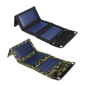 Diamond Wings Store ניסוי 10W 5.5V Waterproof Portable Foldable Solar Panel Charger with USB Port