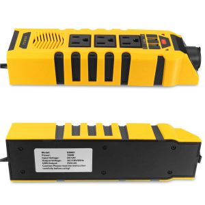 Diamond Wings Store ניסוי 150W DC 12V to AC 110V Power Inverter With Dual USB Ports Charger 4.8A