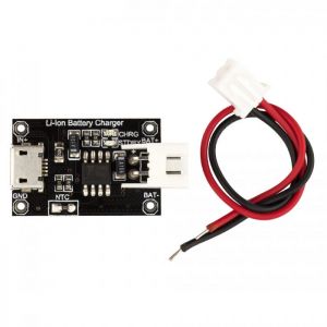 Diamond Wings Store ניסוי 5Pcs RobotDyn® TP4056 MicroUSB 18650 Li-Ion Battery Charger Module 1A With Power Connector and Cable