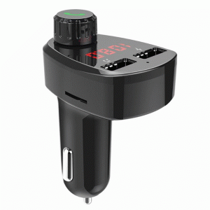 Diamond Wings Store ניסוי Bakeey 2.4A Digital Display Bluetooth FM Transmitter Dual USB Car Charger MP3 Player For iPhone X XS Xiaomi Mi9 S10+ Note 10