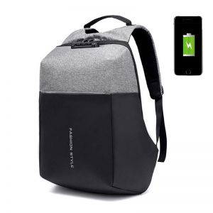 Diamond Wings Store ניסוי Anti-theft Oxford Waterproof 17 Inch Laptop Bag USB Charging Port Backpack For Men