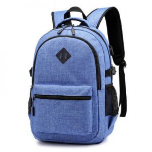 Diamond Wings Store ניסוי Oxford Cloth Backpack USB Charging Anti-theft Simple Casual Men's Laptop Bag