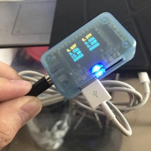 Diamond Wings Store ניסוי QC2.0 QC3.0 FCP MTK Double USB Charger Voltage Tester with OLED Display Screen