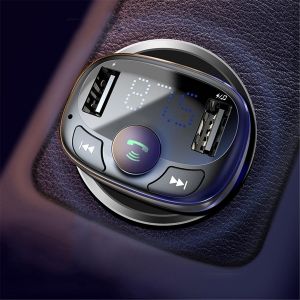 Diamond Wings Store ניסוי Car Charger Handsfree FM Transmitter Bluetooth MP3 Player Dual USB Charging
