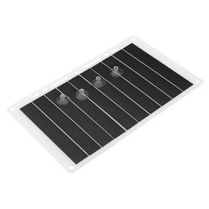 Diamond Wings Store ניסוי Ultra-thin 5V 10W 1.2A Monocrystalline Portable USB Solar Charging Board Solar Panel For Outdoor Mobile Phone