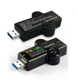 Diamond Wings Store ניסוי Digital USB3.0 Tester IPS Color Screen Voltmeter Ammeter Charger Power Detection Instrument Power Bank Charger Indicator