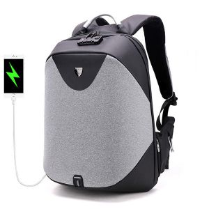 Diamond Wings Store ניסוי Men Antitheft Backpack 5in Laptop Business Backpack with Costoms Lock & USB Charging Port