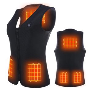 Diamond Wings Store ניסוי Men's Electric Heated Wasitcoat USB Charging Washable Warm Winter Sports Hiking Climbing Motorcycle Clothing