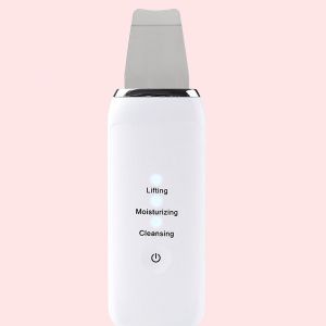 Diamond Wings Store ניסוי Ultrasonic Ion Skin Scrubber Cleaner USB Charging Facial Skin Cleaning Exfoliating Whitening Firming Anti-Wrinkles Machine