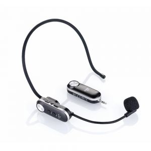 Diamond Wings Store ניסוי Gitafish K380R Portable UHF Wireless Microphone Headset 3.5mm Audio Head 6.5mm Adapter with USB-5V USB charging port