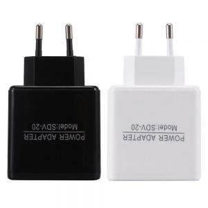 Diamond Wings Store ניסוי EU 5V 2.4A Dual USB Charger Power Adapter Intelligent Recognition For Smartphone Tablet PC