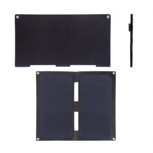 Diamond Wings Store ניסוי HAWEEL 14W 2-Fold Foldable Solar Panel Charging Bag with Dual USB 5V / 2A Max