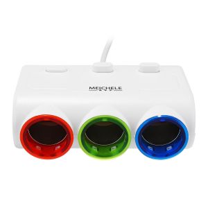 Diamond Wings Store ניסוי One In three USB Car Phone Car Charger With Switch
