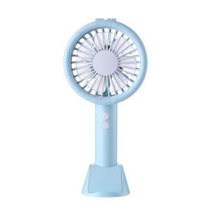 Diamond Wings Store ניסוי Handheld Table Lamp Fan Mini Portable USB Charging Mobile Phone Holder Desktop 3 in 1 Lighting 