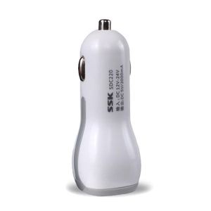Diamond Wings Store ניסוי SDC220 Dual USB Universal Car Charger For Mobile Phone iPAD