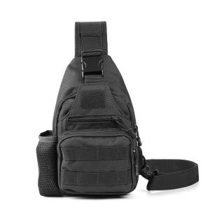 Diamond Wings Store ניסוי Oxford Cloth Tactical Bag USB Charging Chest Bag Climbing Hiking Shoulder Bag