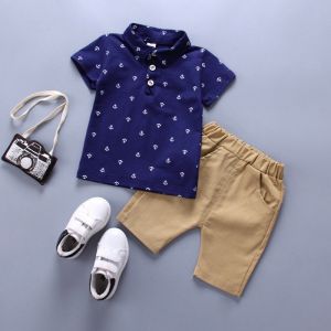 Diamond Wings Store ניסוי Toddler Kids Baby Boy Clothes Boys Outfits Sets Short T-Shirt + Pants Dot Tops 