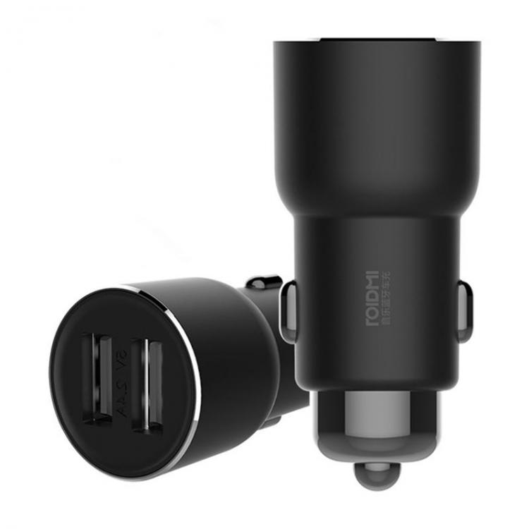 Diamond Wings Store ניסוי ROIDMI from Xiaomi Eco-System 3S BFQ04RM Dual USB bluetooth Music Car Charger for Mobile Phone