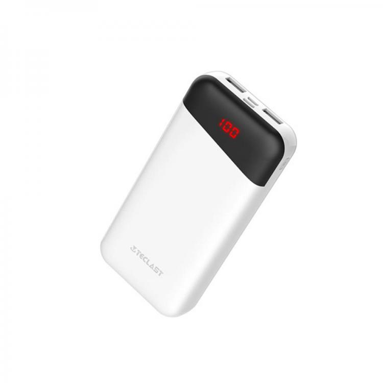 Diamond Wings Store ניסוי  Teclast 20000mAh Dual USB Output LED Display Fast Charging Power Bank For iPhone X XS Xiaomi Mi9 S10 + Note 10