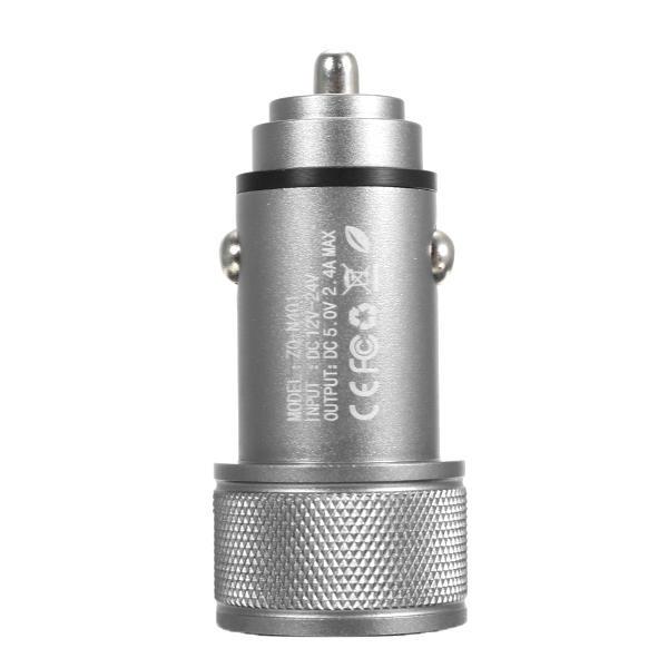 Diamond Wings Store ניסוי ZUOQI Metal Dual USB 5V 2.4A Quick Car Charger For iPhone 7S/6S/6S Plus/6 Plus/ Ipad