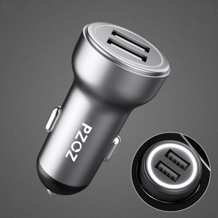 Diamond Wings Store ניסוי PZOZ 4.8A Dual USB Fast Charging Car Charger Adapter For iPhone Xr X Xs Max Xiaomi Mi9 Mi8 S9 S10 S10+