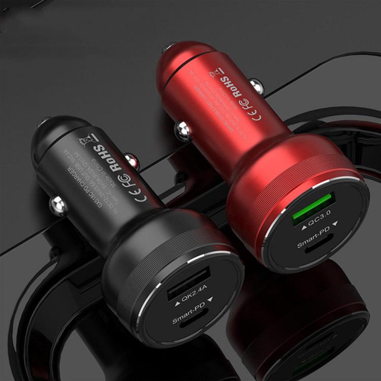 Diamond Wings Store ניסוי Bakeey 2.4A Dual USB Ports VOOC 3.0 Flash Charging LED Light Car Charger For OPPO R11 R15 R17 HUAWEI XIAOMI S10 S10+