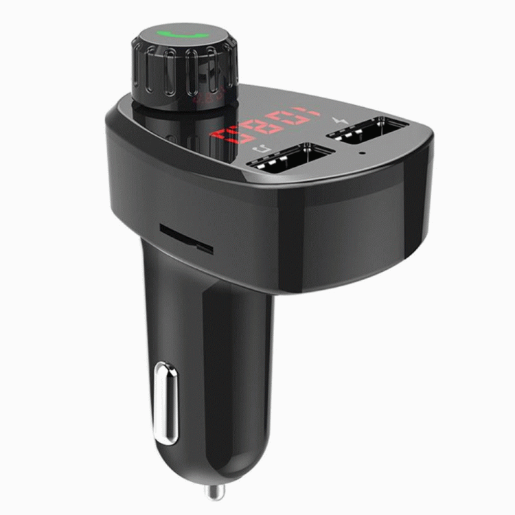 Diamond Wings Store ניסוי Bakeey 2.4A Digital Display Bluetooth FM Transmitter Dual USB Car Charger MP3 Player For iPhone X XS Xiaomi Mi9 S10+ Note 10