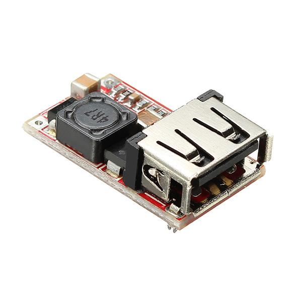 Diamond Wings Store ניסוי DC-DC Buck Module 6-24V 12V/24V to 5V 3A USB Step Down Power Supply Charger Efficiency 97.5%