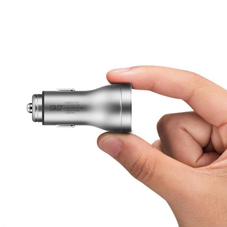 Diamond Wings Store ניסוי SAST AY T65 3.6A Smart Fast Dual USB LED Voltage Detection Car Charger