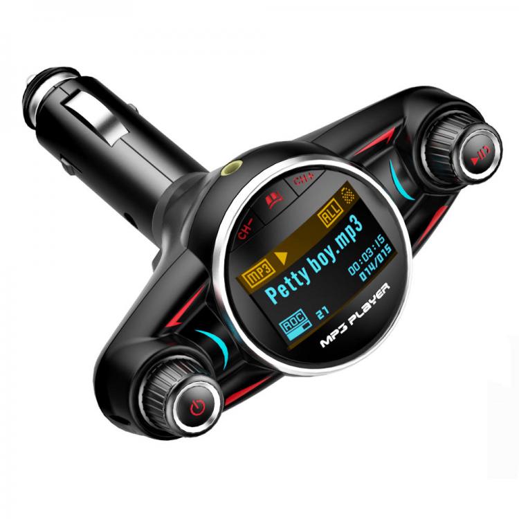 Diamond Wings Store ניסוי ACCNIC Stylish FM Modulator HandsFree Wireless bluetooth Car Charger Kit TF USB Music Receiver Adatper FM Transmitter MP3 Music Pl