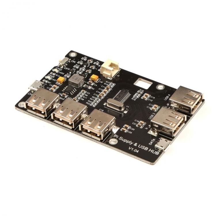Diamond Wings Store ניסוי Functional Mini Power Supply And USB HUB Support Power Charging Data Transport For Raspberry Pi