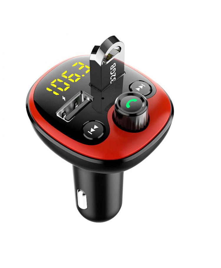 Diamond Wings Store ניסוי BT21 bluetooth 5.0 Chip Car Charger Auto MP3 Player Hands-free One-touch Call DC5V Dual USB 3.1A U Disk TF Card 